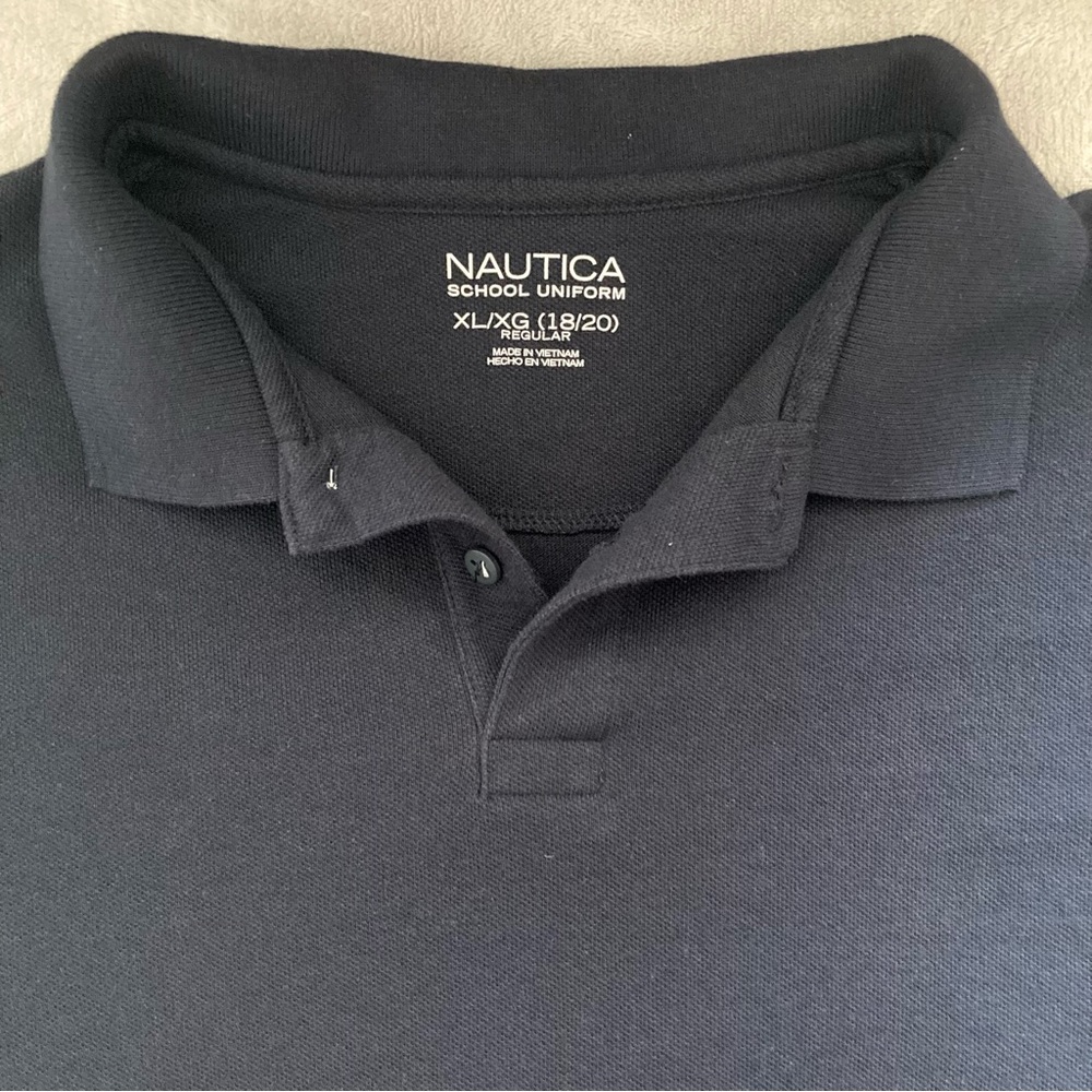 3/$35 NAUTICA blue polo shirt